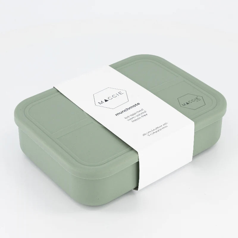 MACCIE 5 Compartment Munch Silicone Bento Lunch Box