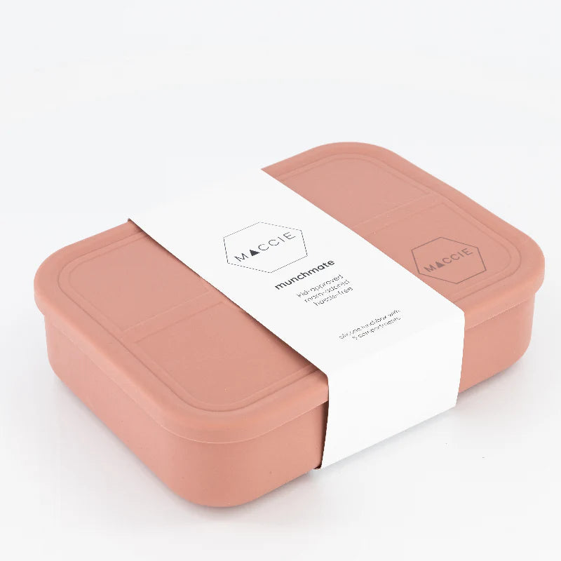MACCIE 5 Compartment Munch Silicone Bento Lunch Box