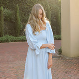 The Everyday - The Skye Mini Me Dress (Light Blue Muslin with Puff Sleeves) (Copy)