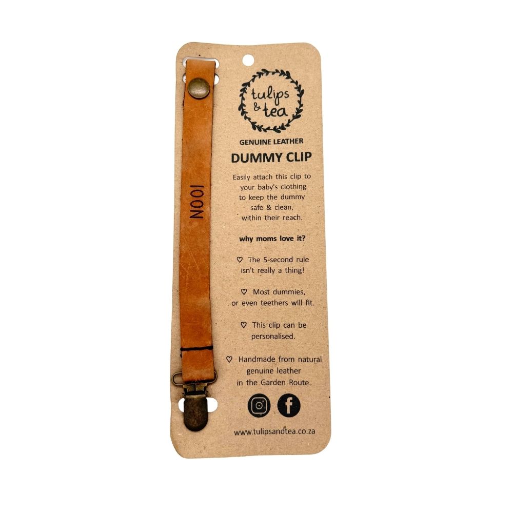 Tulips & Tea Leather Dummy Clip