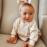 Sweater Romper - Ribbed Cream