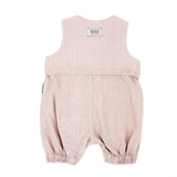 Meerkat Pink Linen Dungaree