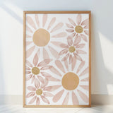 Six Daisies PFY Art Print