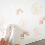 Tayla Jean Rainbow Rise Crisp White Tile Play Mat