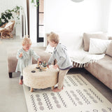 Tayla Jean Tribal Pattern in Cream White Tile Play Mat