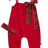 Hoolies - Tartan Bow Christmas Romper