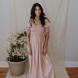 The Everyday - The Carla Dress (Dusty Pink Muslin)