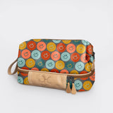 Thandana Wash bag Laminated Fabric - Smiley - Jet / Chunky Zip