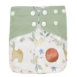 Bamboo Splash - 4 Pocket Suede Nappies + 4 Inserts