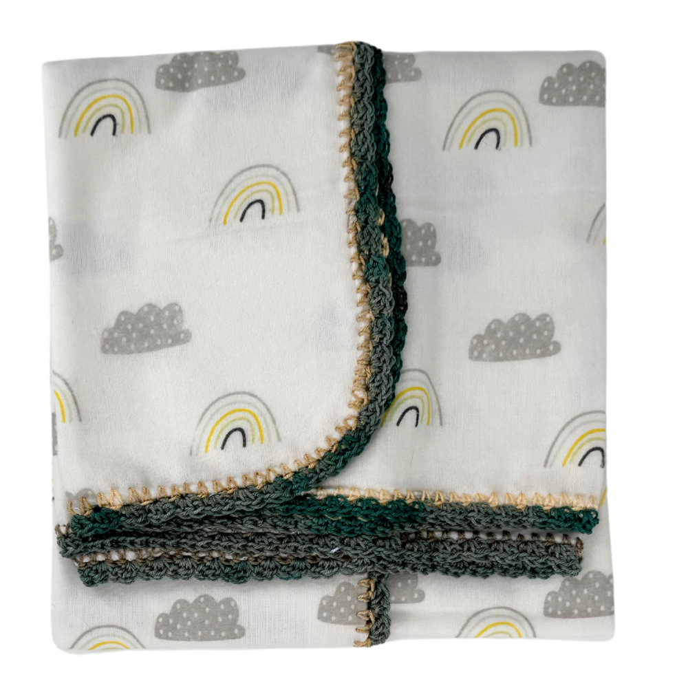 Lappies Vol Liefde Brushed Cotton Swaddle Blanket