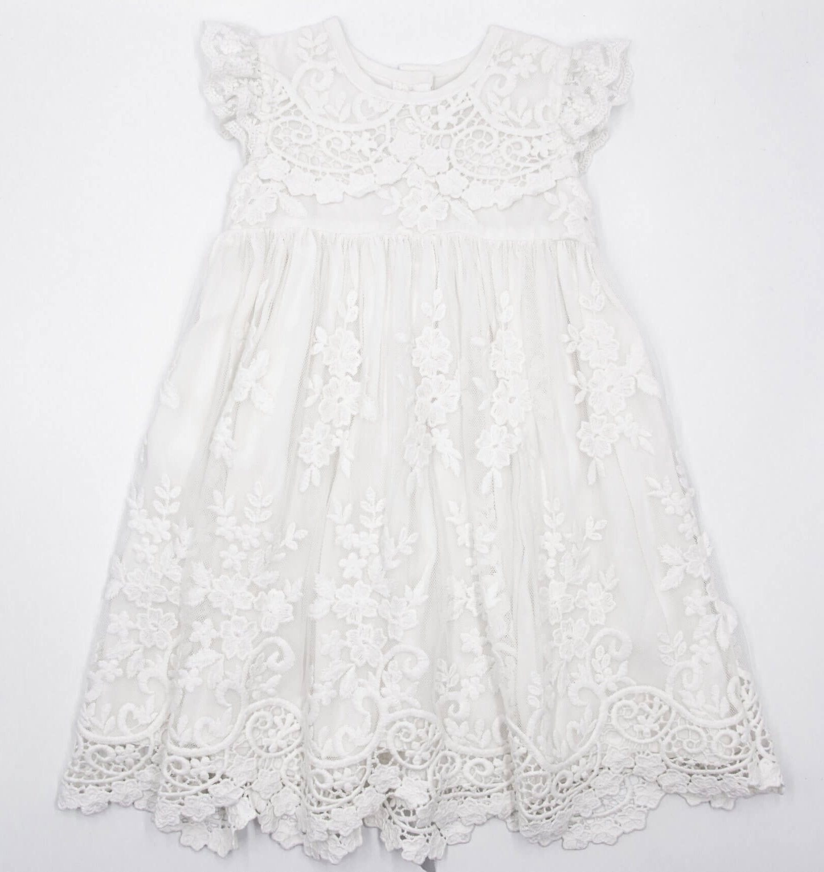 Meerkat Francis Lace Dress - Short Sleeve, Calve Length