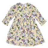 Just Chillin' Long Sleeve Dress - Purple Bouquet