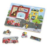 Melissa & Doug - Around the Fire Station Sound Puzzle