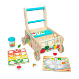 Melissa & Doug Wooden Shape Sorting Grocery Cart