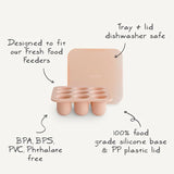 Mushie Silicone Fresh Food Feeder Freezer Tray
