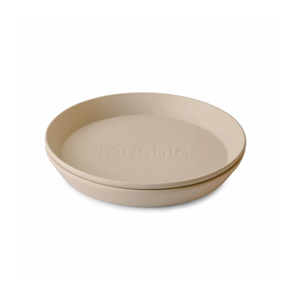 Mushie 2 Pack Round Plates