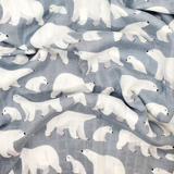 Baby Polar Bear Bamboo Swaddle