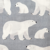 Baby Polar Bear Bamboo Swaddle